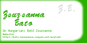 zsuzsanna bato business card