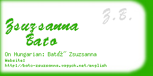 zsuzsanna bato business card